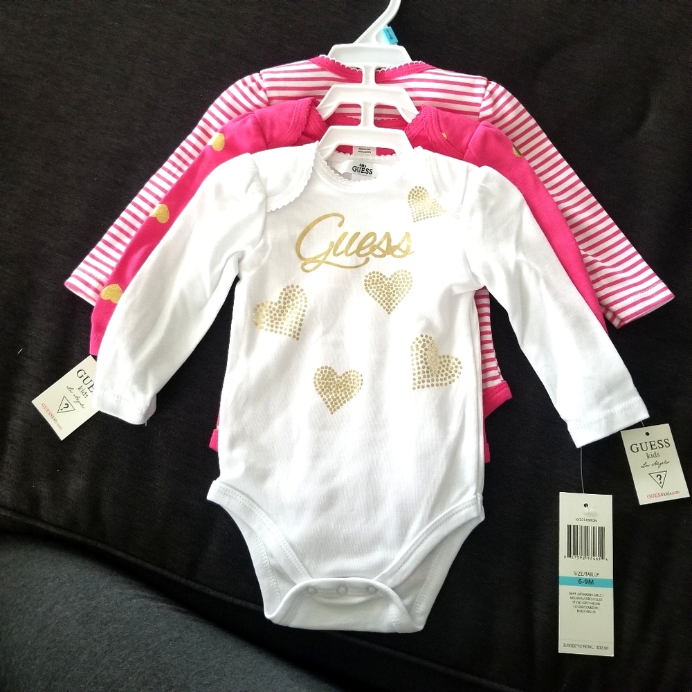 Guess Brand Baby girl onesies